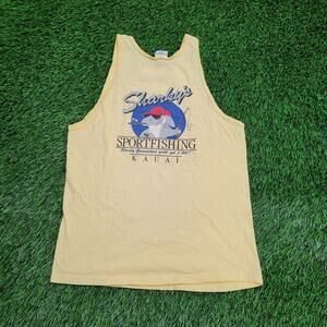 Vintage 80s Shark Tank-Top Small 17x24 Crazy-Shirts Kauai